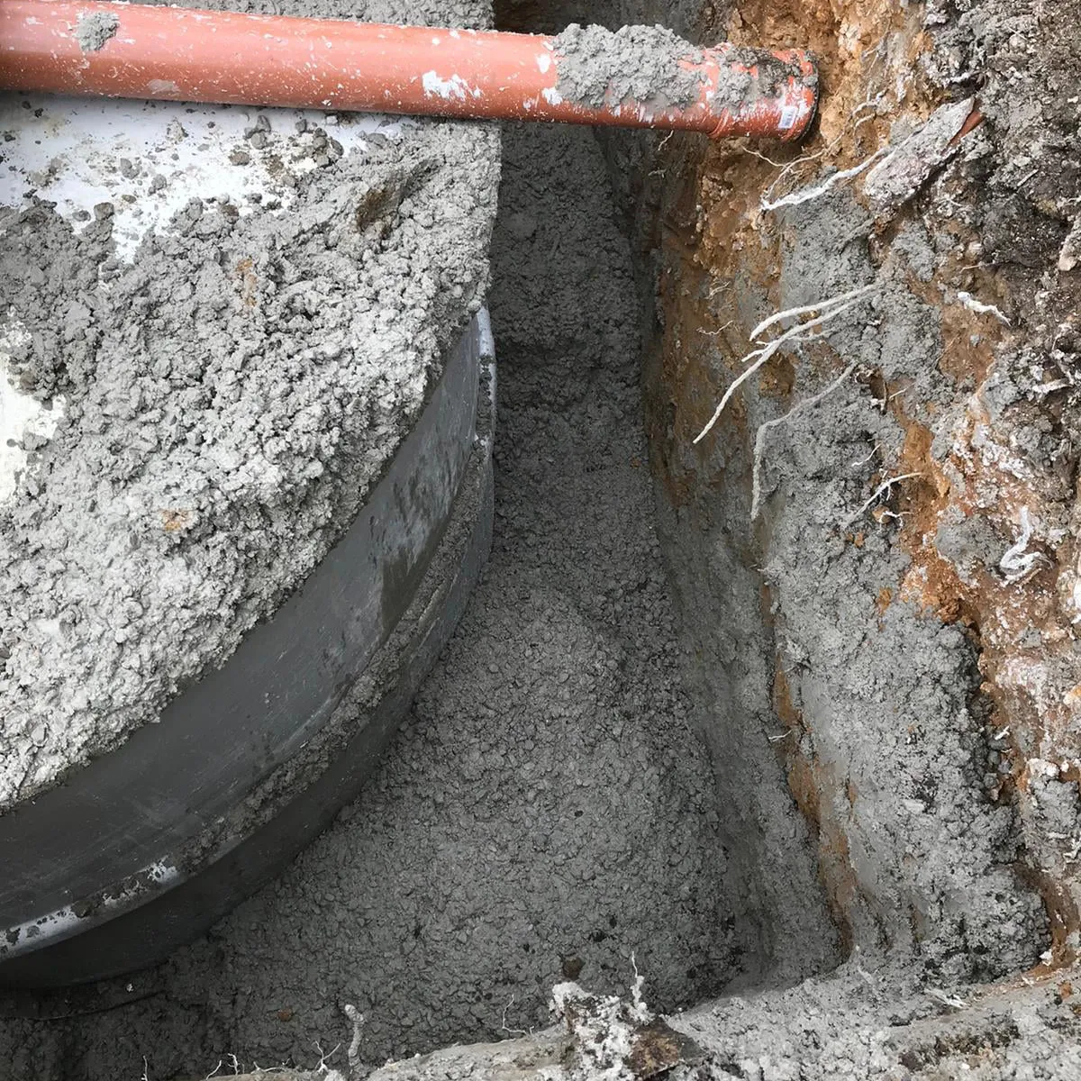 Drain pipe work